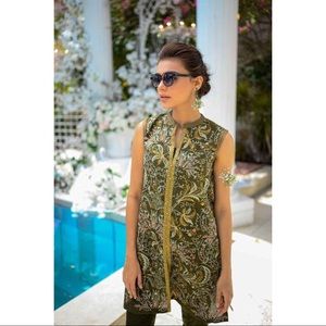 New 2 Piece Size M Embroidered Suit